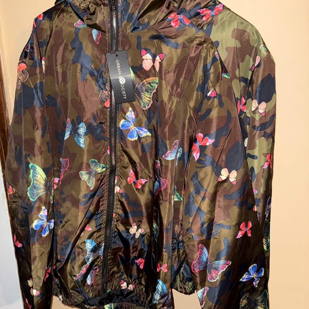 Urban Outfitters Camouflage Butterfly Jacket